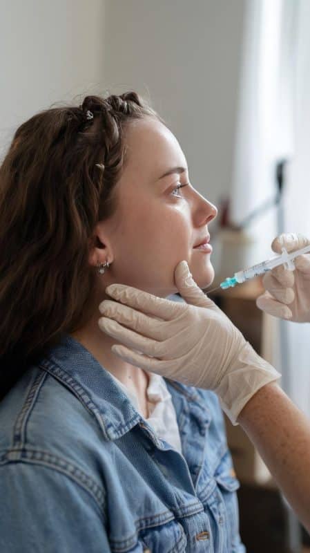 זריקות להמסת שומן בסנטר